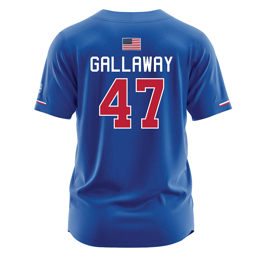 LA Tech - NCAA Softball : Bradi Gallaway - Blue Jersey-1