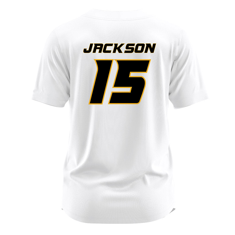 Missouri - NCAA Softball : Emma Jackson - White Jersey-1