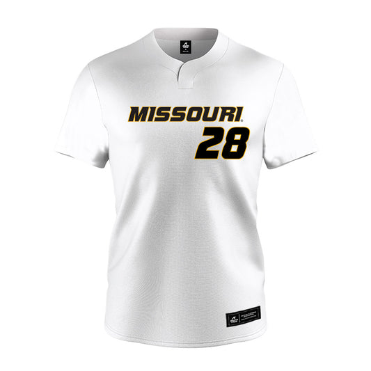 Missouri - NCAA Softball : Abby Carr - White Jersey-0