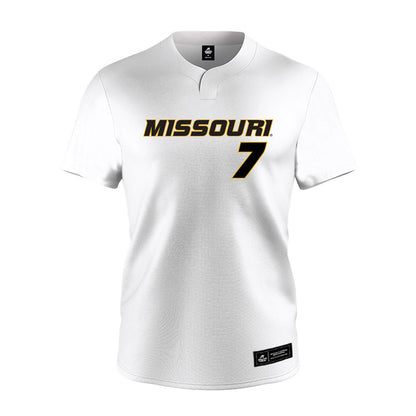 Missouri - NCAA Softball : Stefania Abruscato - White Jersey-0