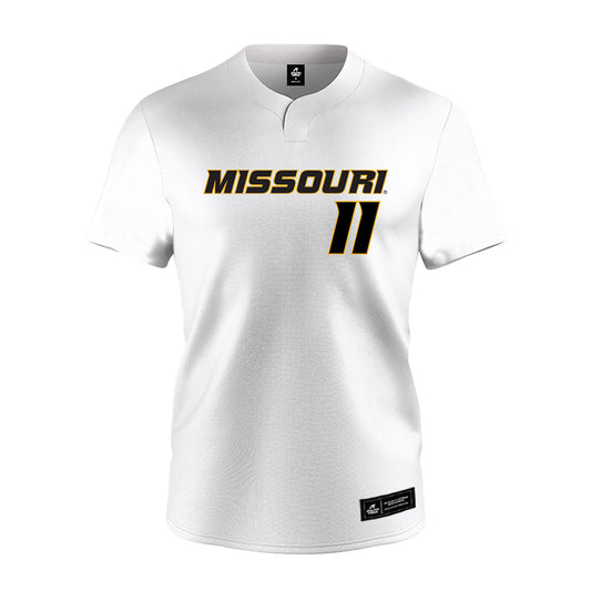 Missouri - NCAA Softball : Jaley James - White Jersey-0