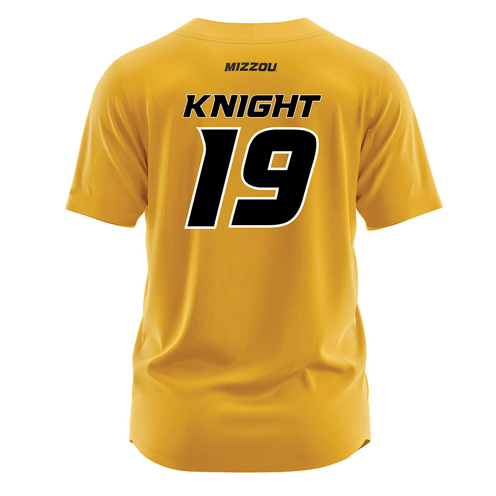 Missouri - NCAA Softball : Katelynn Knight - Gold Jersey-1