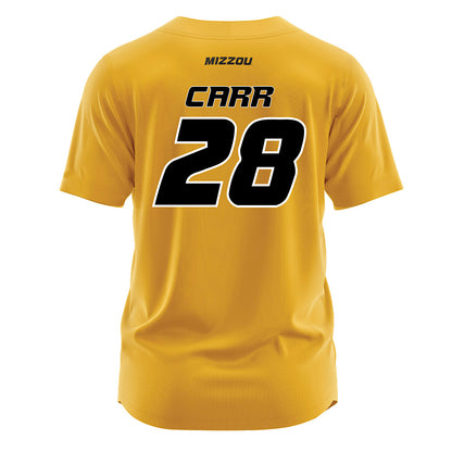 Missouri - NCAA Softball : Abby Carr - Gold Jersey-1