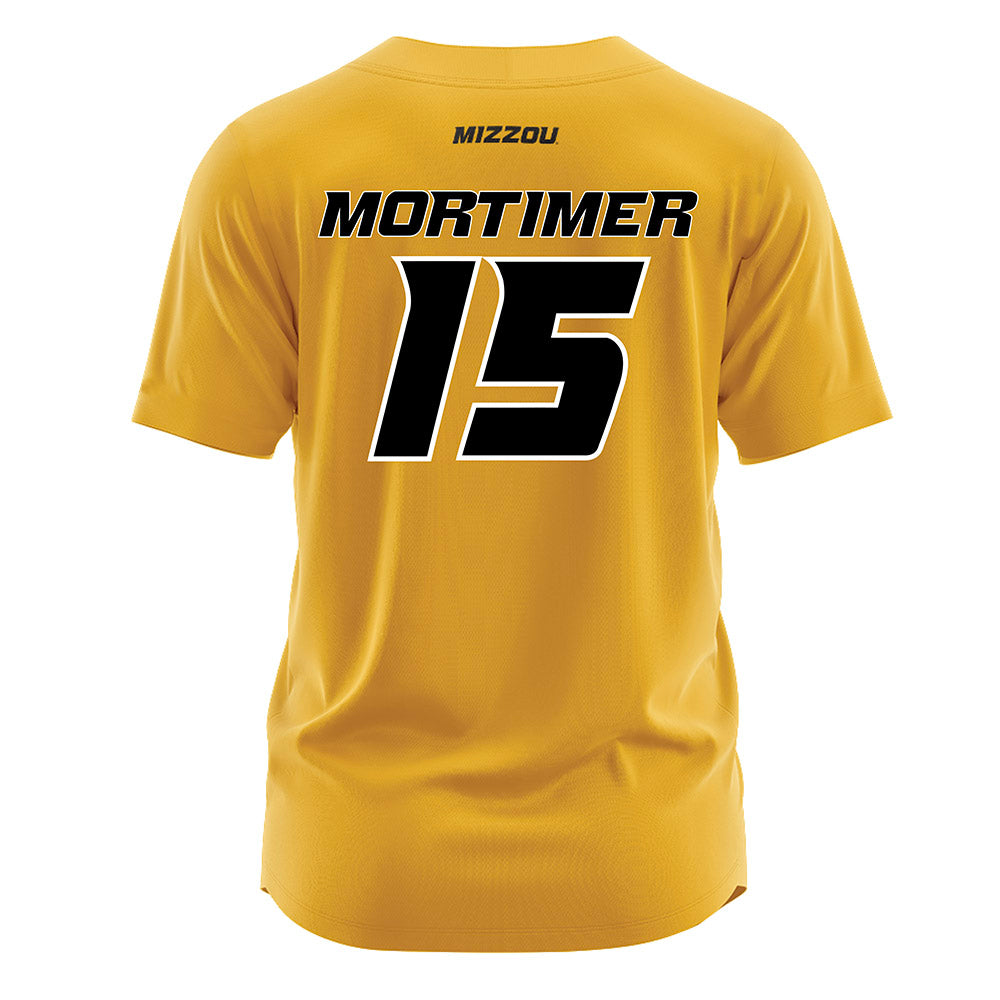 Missouri - NCAA Softball : Kelsee Mortimer - Gold Jersey-1