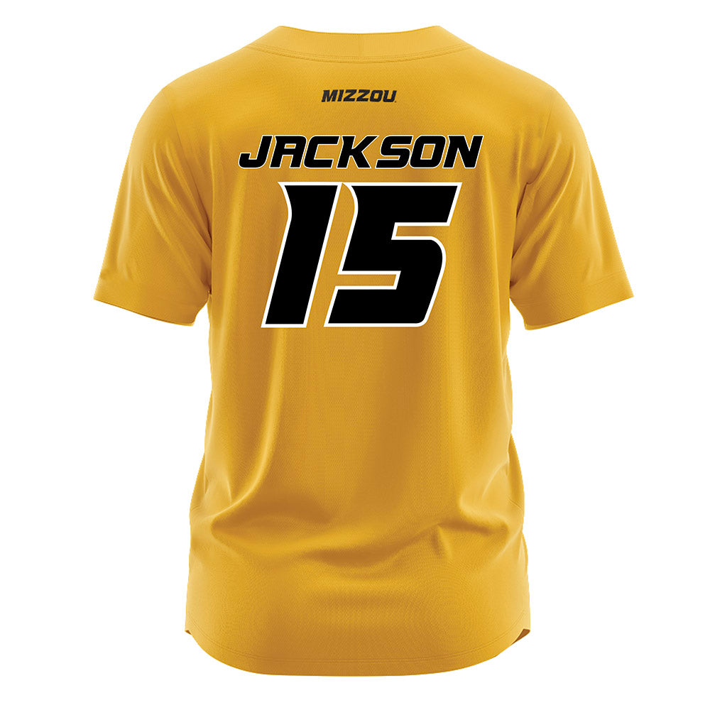 Missouri - NCAA Softball : Emma Jackson - Gold Jersey-1