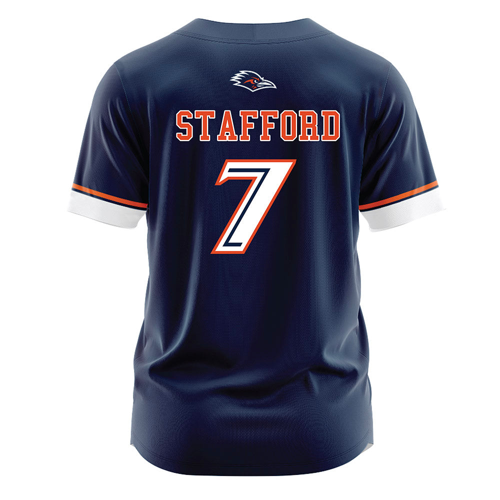 UTSA - NCAA Softball : Demiree Stafford - Navy Jersey-1