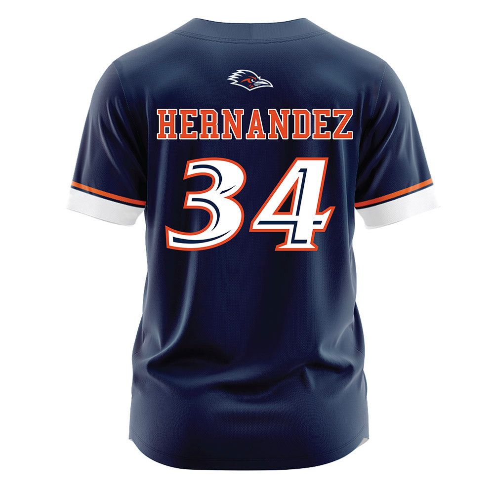 UTSA - NCAA Softball : Arlette Hernandez - Navy Jersey-1