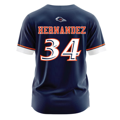 UTSA - NCAA Softball : Arlette Hernandez - Navy Jersey-1
