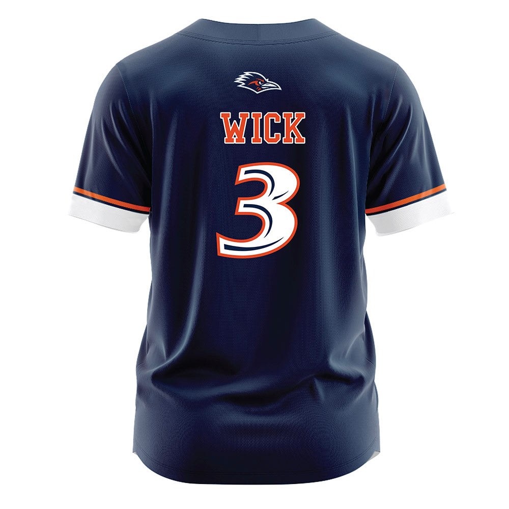 UTSA - NCAA Softball : Sabrina Wick - Navy Jersey-1