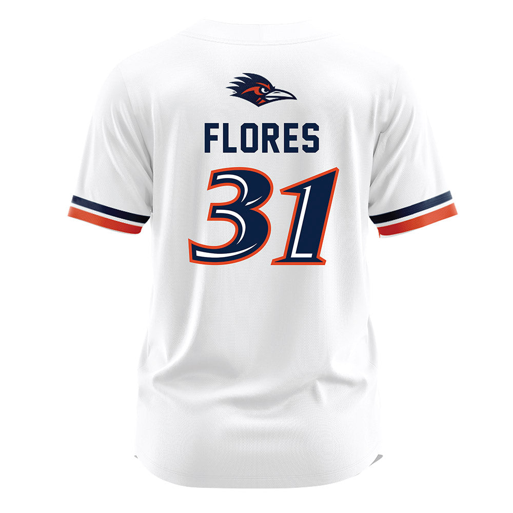 UTSA - NCAA Softball : Aubrey Flores - White Jersey-1