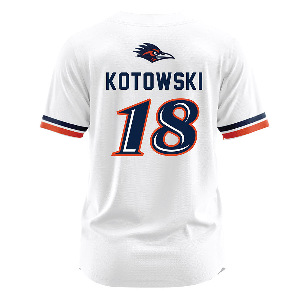 UTSA - NCAA Softball : Olivia Kotowski - White Jersey-1