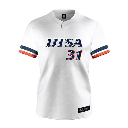 UTSA - NCAA Softball : Aubrey Flores - White Jersey-0