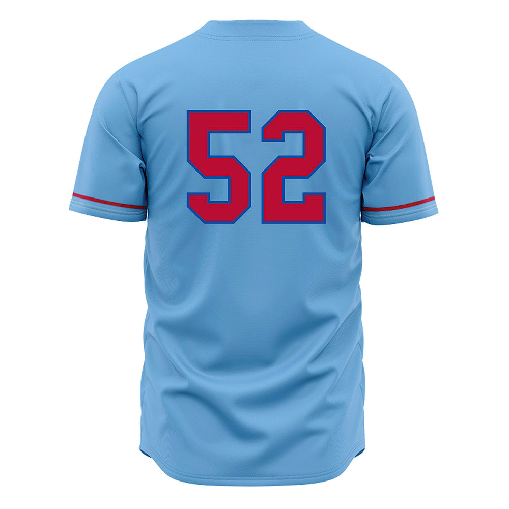 LA Tech - NCAA Baseball : Nick Greaney - Light Blue Jersey-1