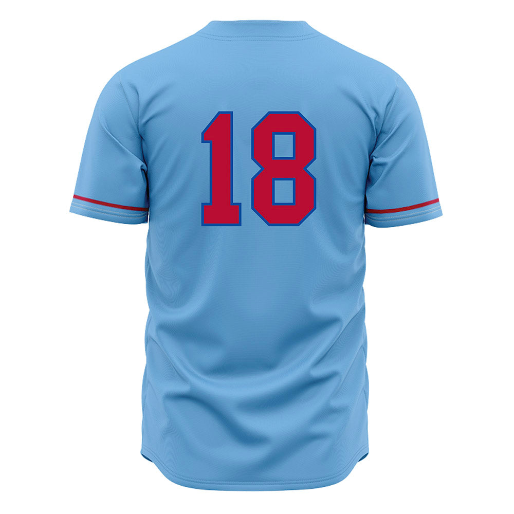 LA Tech - NCAA Baseball : Casey McCoy - Light Blue Jersey-1