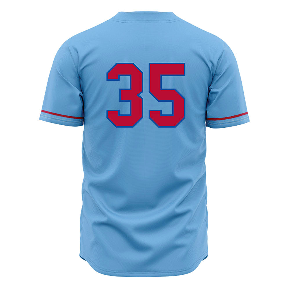 LA Tech - NCAA Baseball : Drew Ferguson - Light Blue Jersey-1