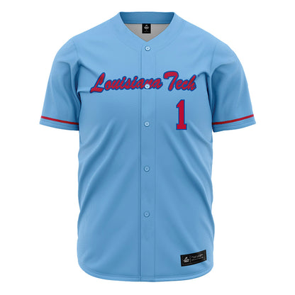 LA Tech - NCAA Baseball : Wesley Scott - Light Blue Jersey-0