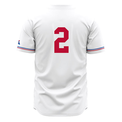 LA Tech - NCAA Baseball : Nathan Houston - White Jersey-1