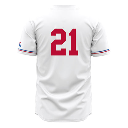 LA Tech - NCAA Baseball : Hudson Hartgrove - White Jersey-1