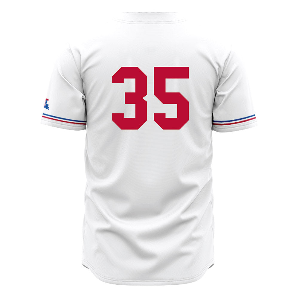 LA Tech - NCAA Baseball : Drew Ferguson - White Jersey-1