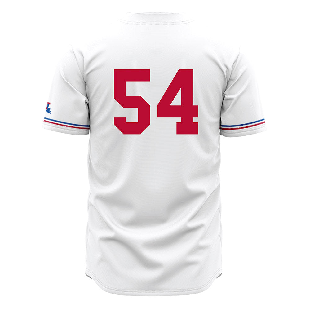 LA Tech - NCAA Baseball : Jackson Jones - White Jersey-1