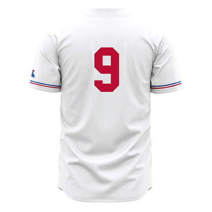 LA Tech - NCAA Baseball : Colton Coates - White Jersey-1