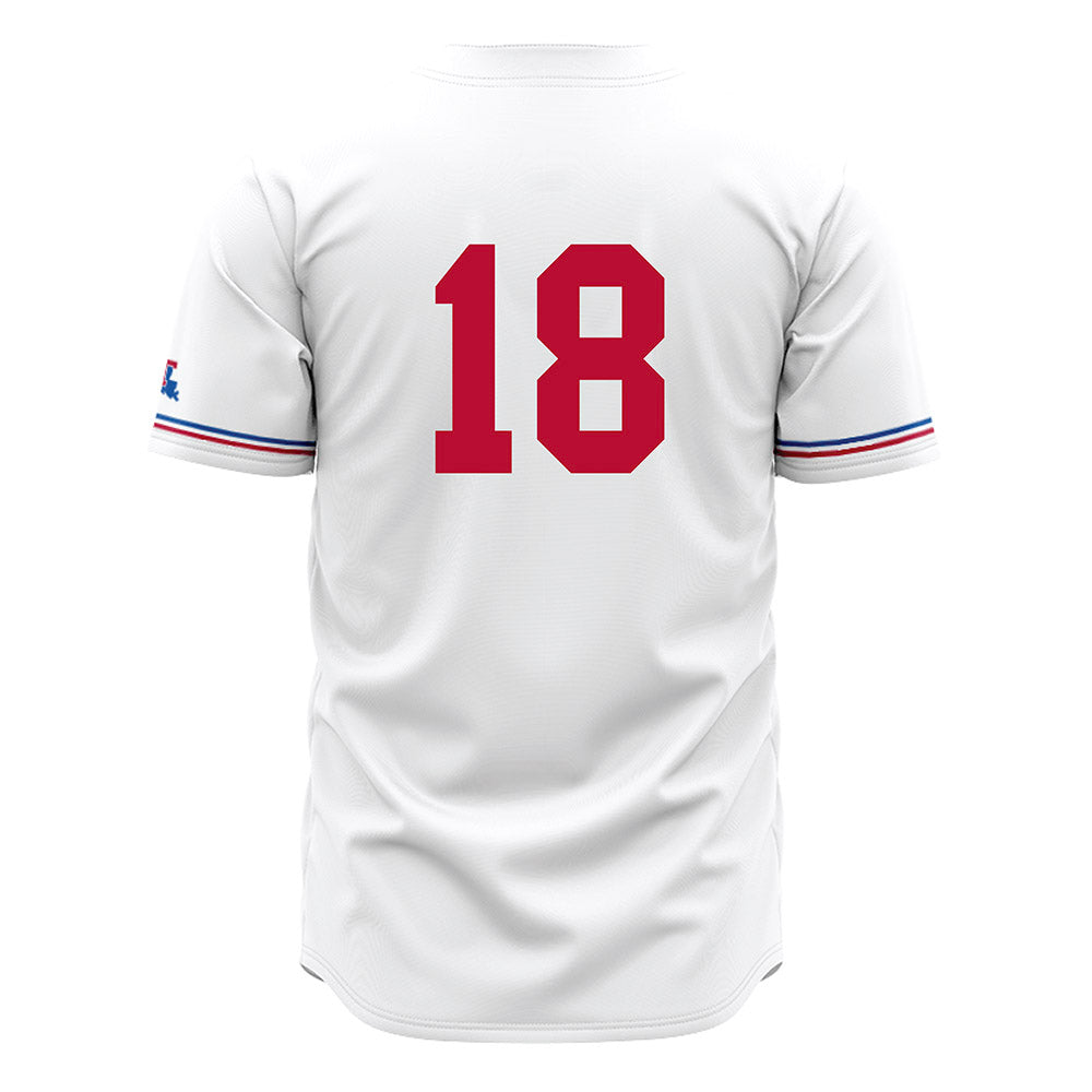 LA Tech - NCAA Baseball : Casey McCoy - White Jersey-1