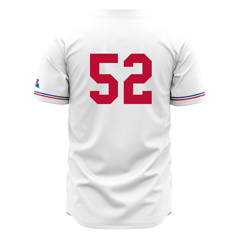 LA Tech - NCAA Baseball : Nick Greaney - White Jersey-1