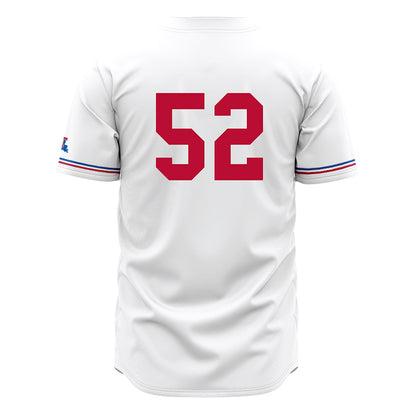 LA Tech - NCAA Baseball : Nick Greaney - White Jersey-1