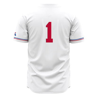 LA Tech - NCAA Baseball : Wesley Scott - White Jersey-1