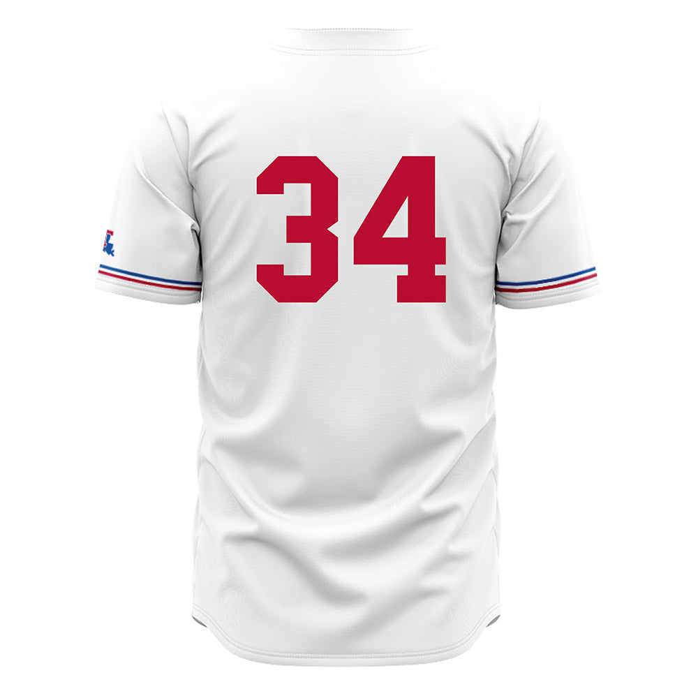LA Tech - NCAA Baseball : Declan Dahl - White Jersey-1