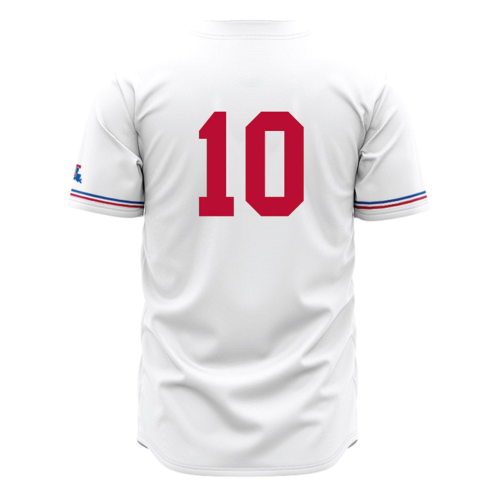 LA Tech - NCAA Baseball : Brooks Roberson - White Jersey-1
