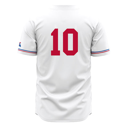 LA Tech - NCAA Baseball : Brooks Roberson - White Jersey-1
