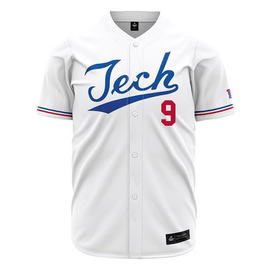 LA Tech - NCAA Baseball : Colton Coates - White Jersey-0