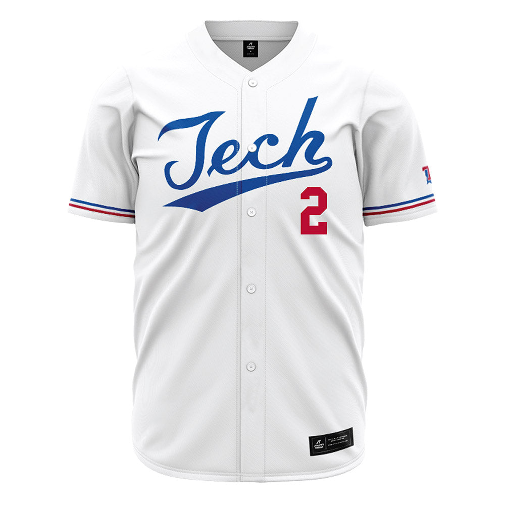 LA Tech - NCAA Baseball : Nathan Houston - White Jersey-0