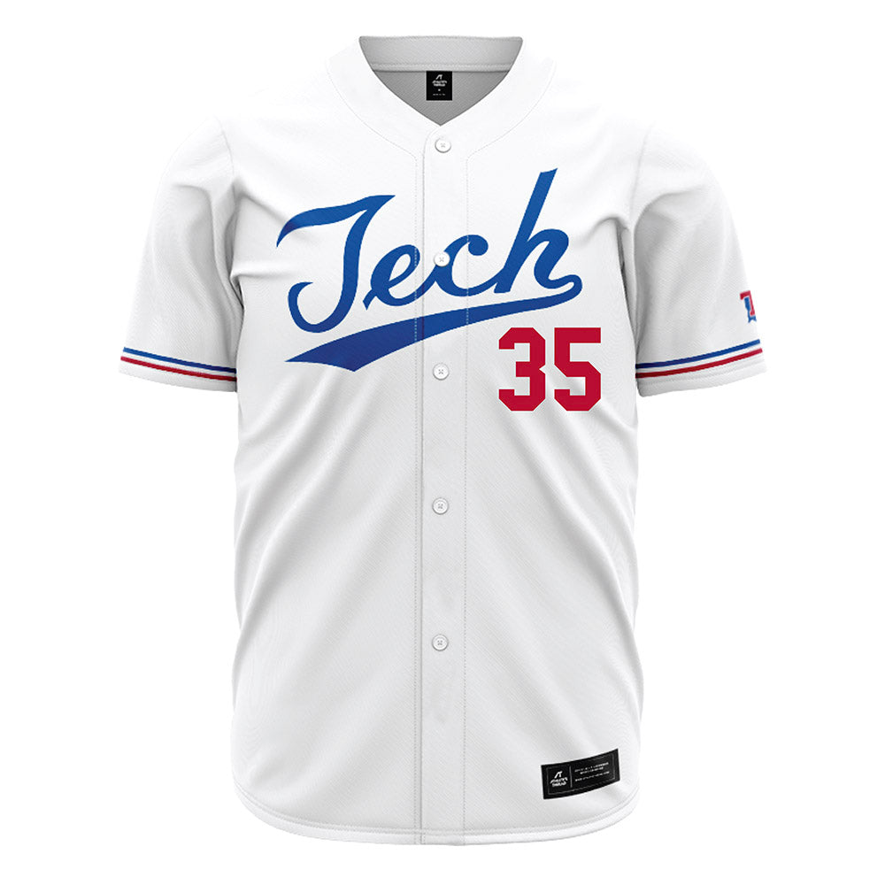 LA Tech - NCAA Baseball : Drew Ferguson - White Jersey-0