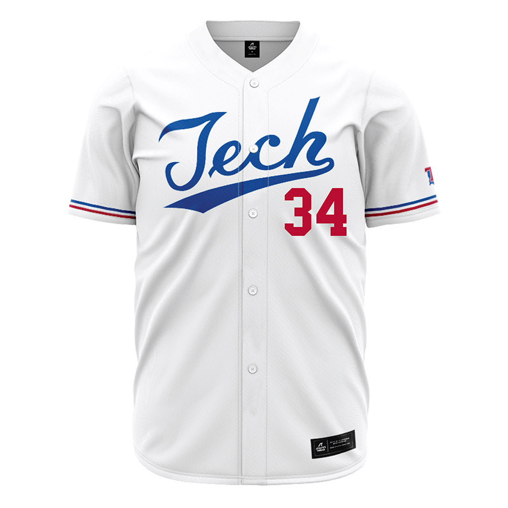 LA Tech - NCAA Baseball : Declan Dahl - White Jersey-0
