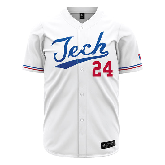 LA Tech - NCAA Baseball : Sebastian Mexico - White Jersey-0