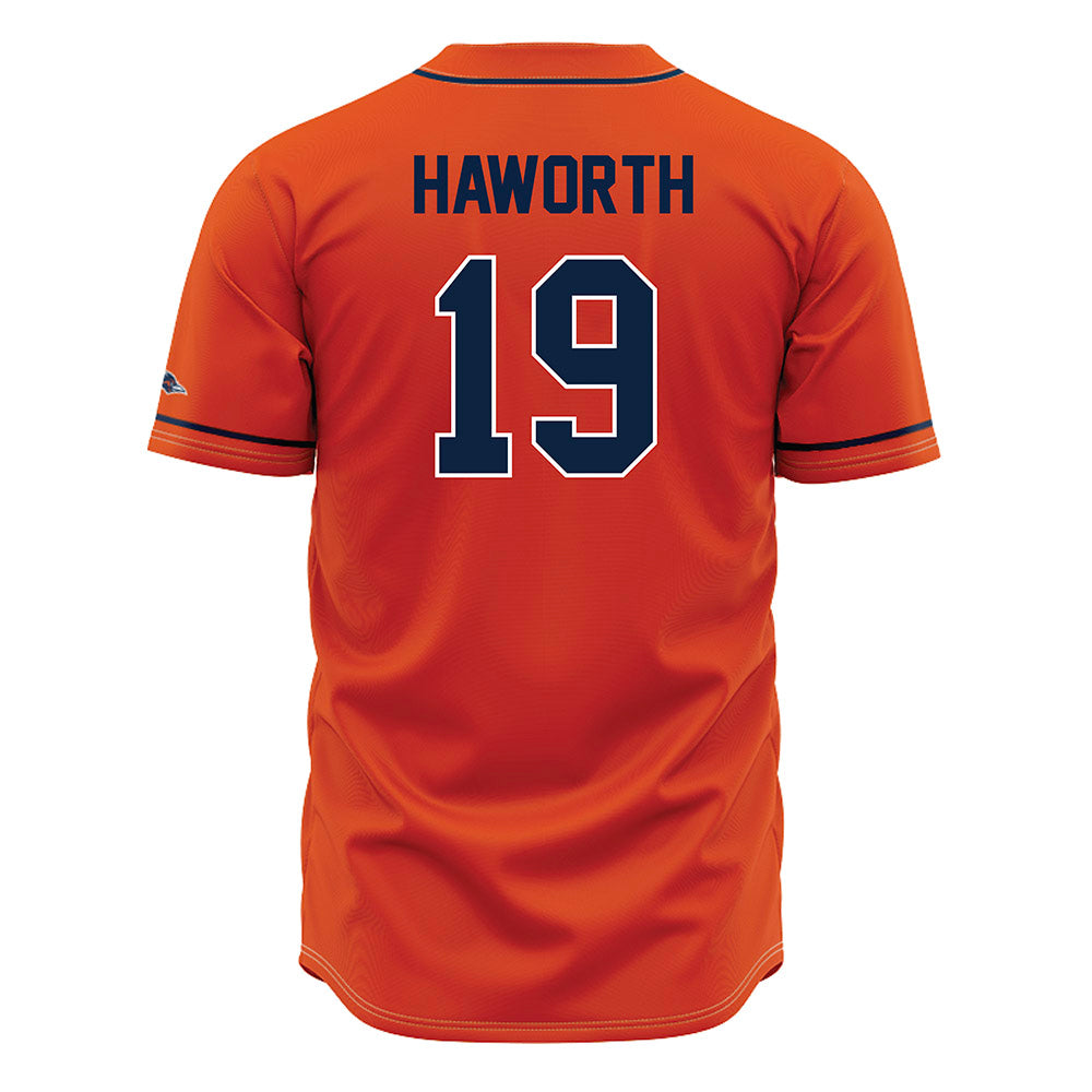 UTSA - NCAA Baseball : Lane Haworth - Orange Jersey-1