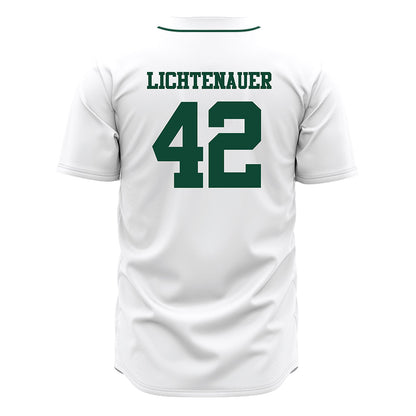 Ohio - NCAA Baseball : Evan Lichtenauer - White Jersey-1