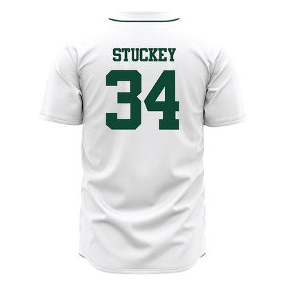 Ohio - NCAA Baseball : Giage Stuckey - White Jersey-1