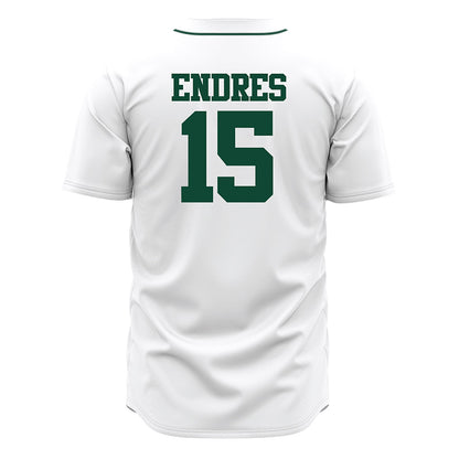 Ohio - NCAA Baseball : Andrew Endres - White Jersey-1