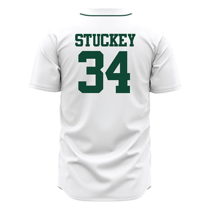 Ohio - NCAA Baseball : Giage Stuckey - White Jersey-1
