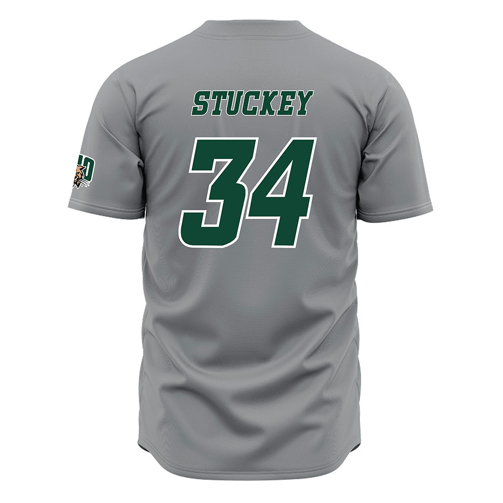 Ohio - NCAA Baseball : Giage Stuckey - Grey Jersey-1