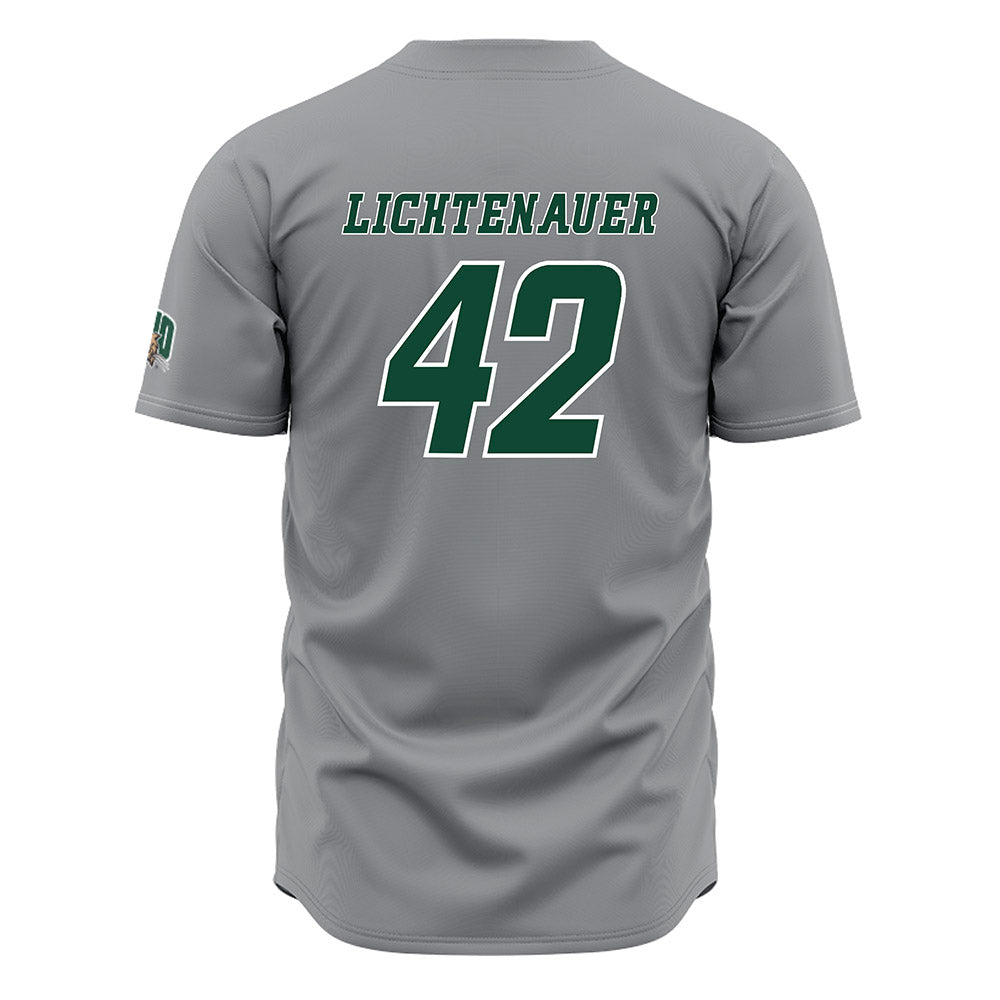 Ohio - NCAA Baseball : Evan Lichtenauer - Grey Jersey-1