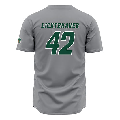 Ohio - NCAA Baseball : Evan Lichtenauer - Grey Jersey-1