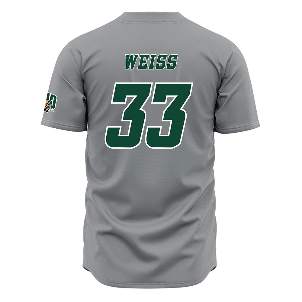 Ohio - NCAA Baseball : Nick Weiss - Grey Jersey-1