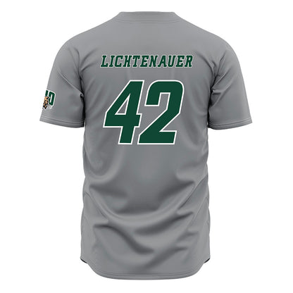 Ohio - NCAA Baseball : Evan Lichtenauer - Grey Jersey-1