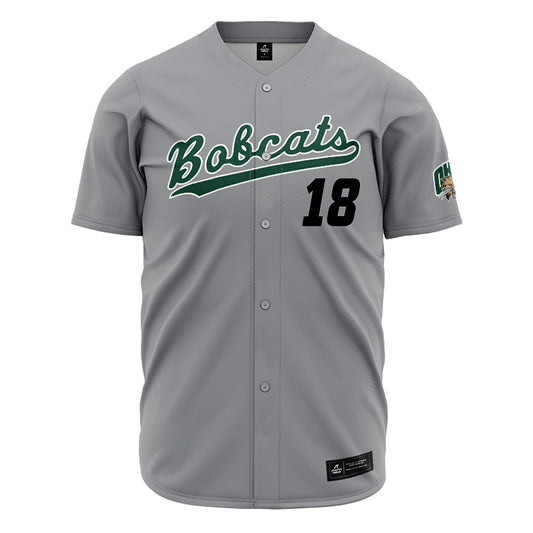 Ohio - NCAA Baseball : Aiden Cook - Grey Jersey-0