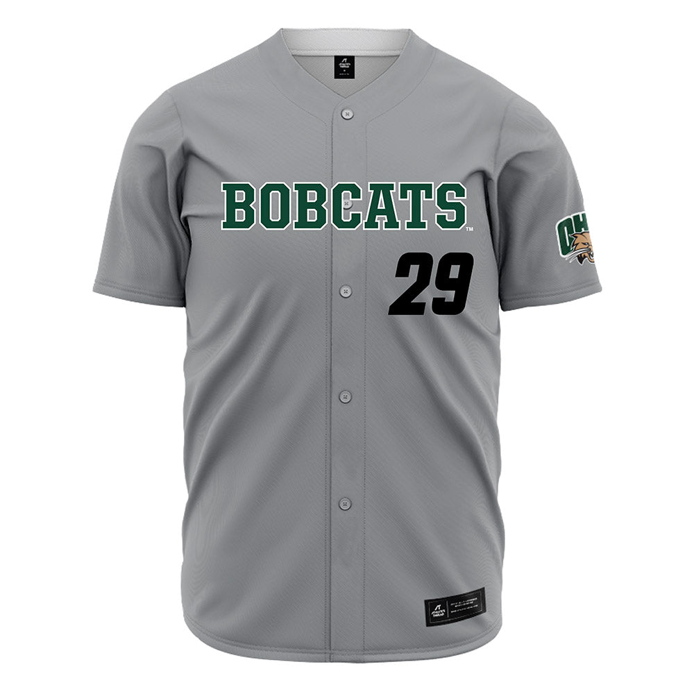 Ohio - NCAA Baseball : Hayden Blosser - Grey Jersey-0