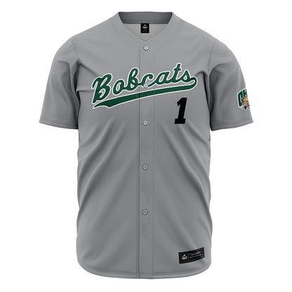 Ohio - NCAA Baseball : Noah Ernst - Grey Jersey-0